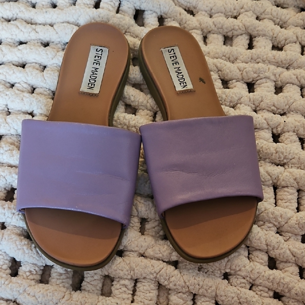 Steve Madden Lavender Slide Sandals